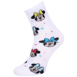 3x Kolorowe, dziewczęce skarpetki Myszka Minnie DISNEY