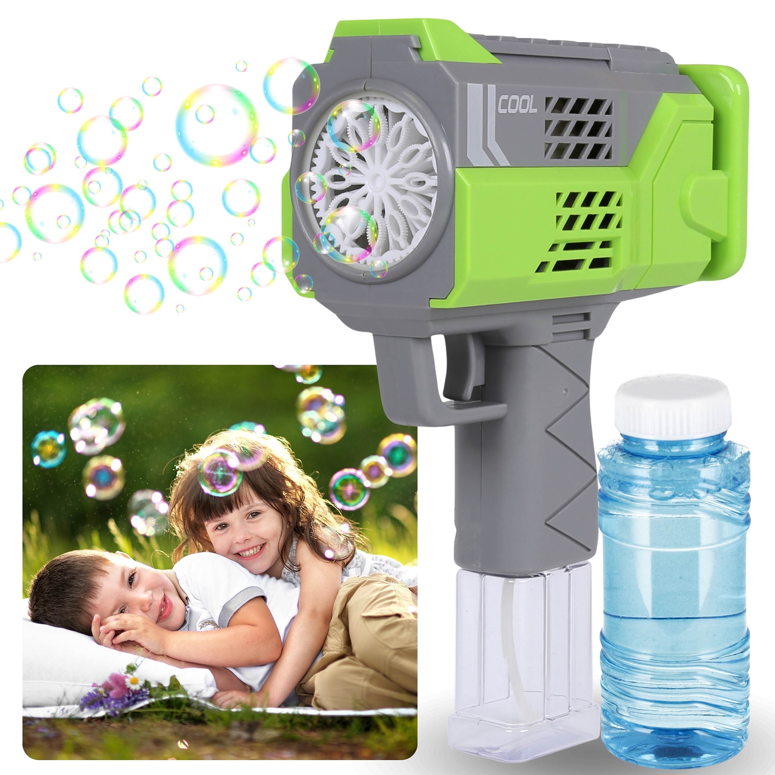 Bańki mydlane, szary...