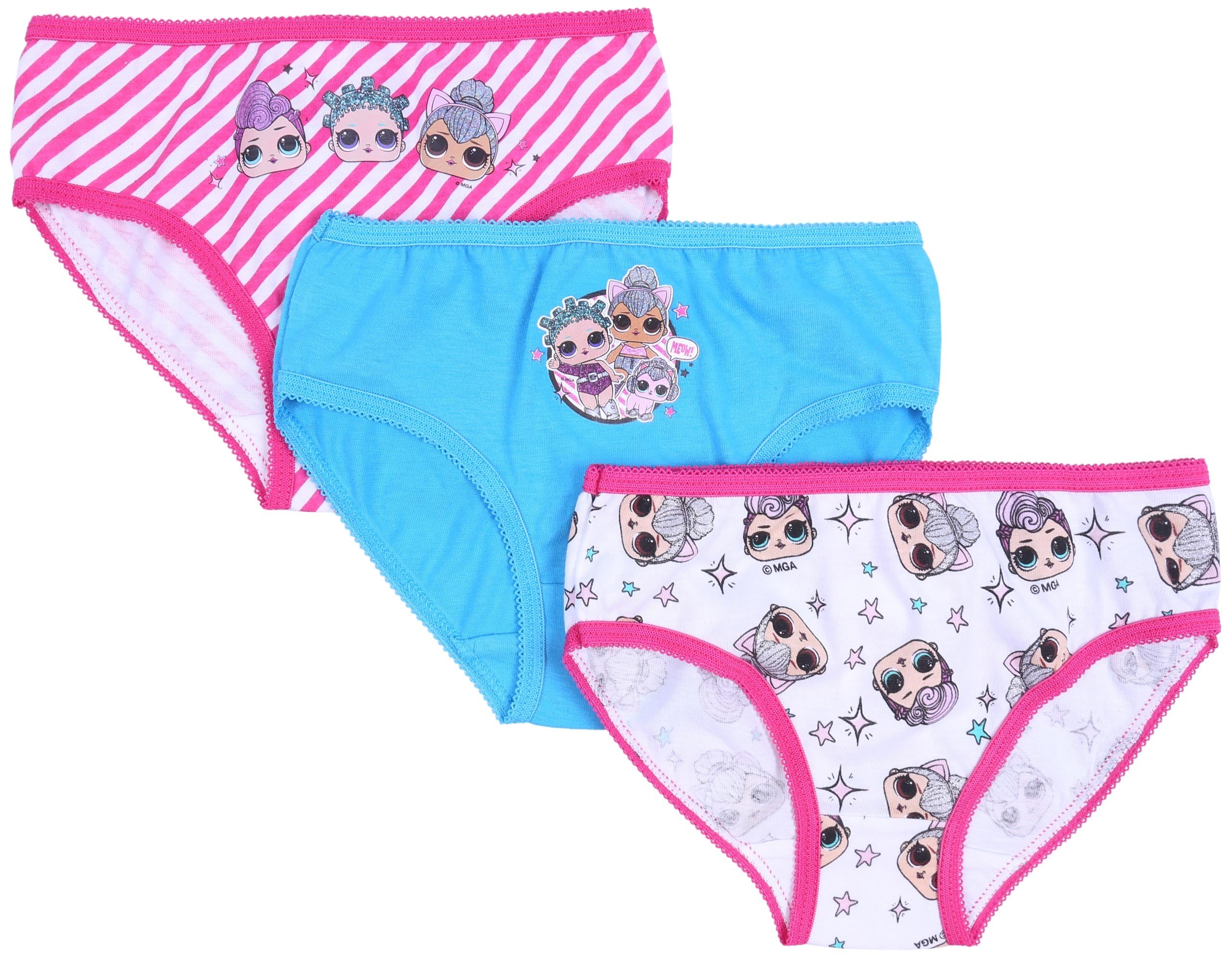 3x Kolorowe figi dziewczęce...