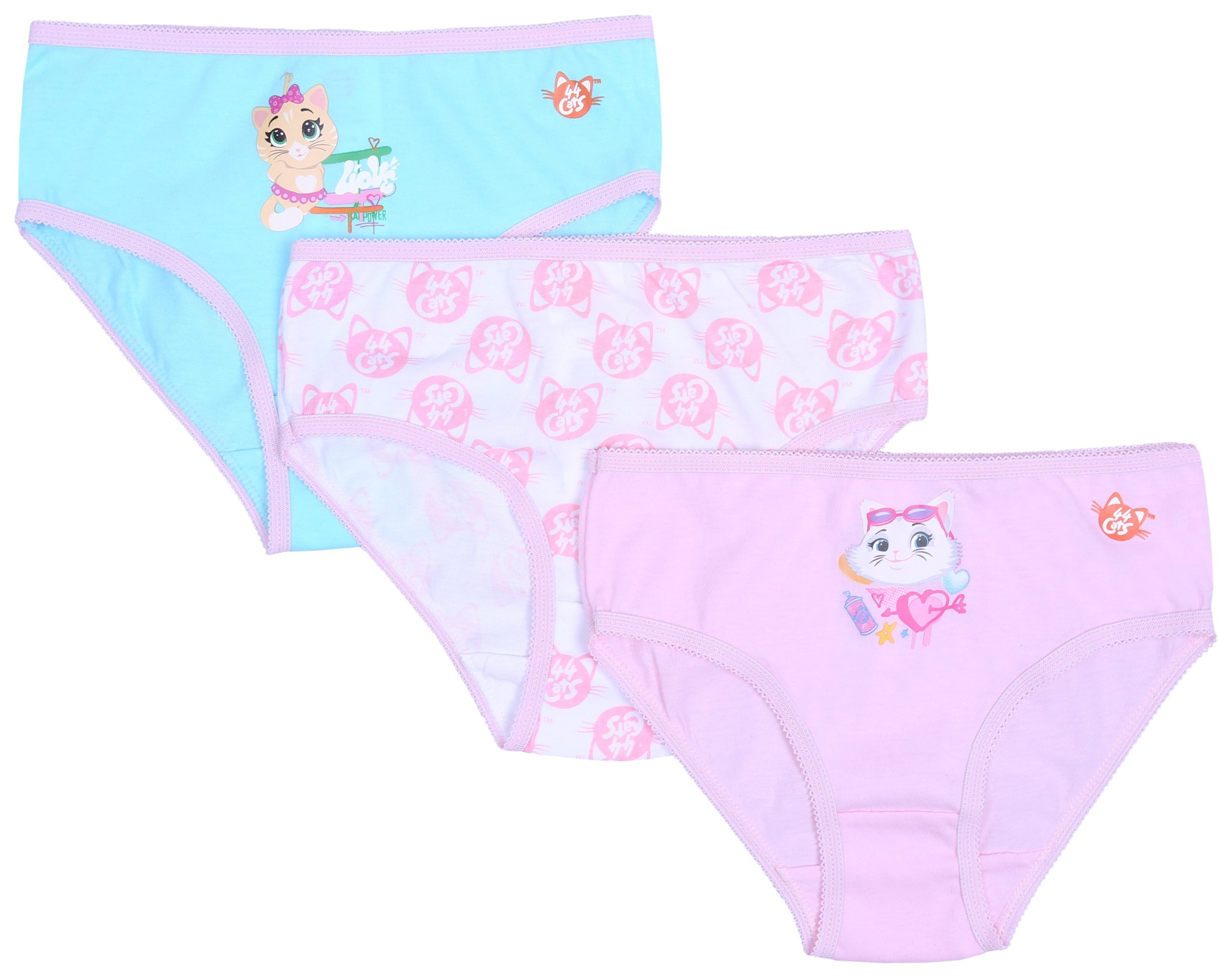 3x Kolorowe figi dziewczęce...